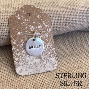Sterling Silver Round Dream Charm Pendant L Wilkes